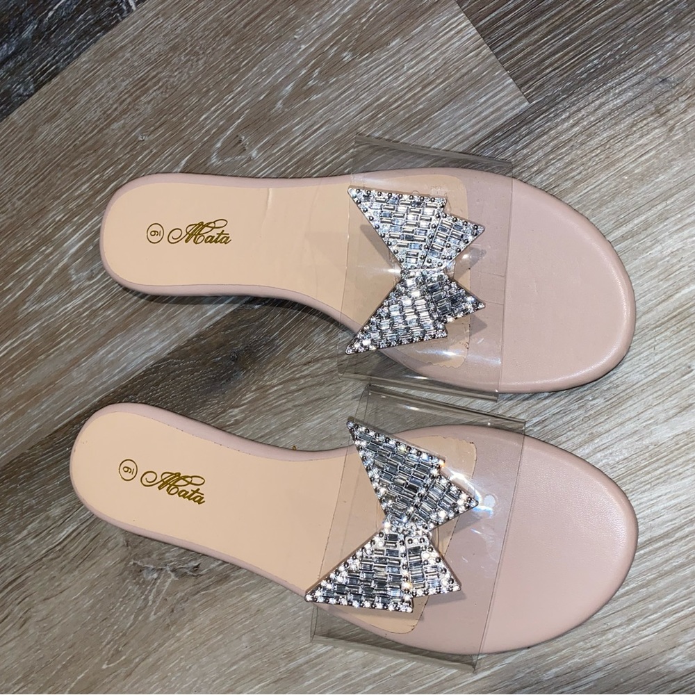3d bling Butterfly Slides